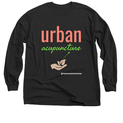 What's Urban Acupuncture?, a Black Classic Long Sleeve Tee