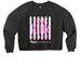 I Wear Pink- For my Aunt, a Black Women's Premium Cropped Raglan Sweatshirt