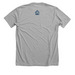Squirrel Isle in Navy, a Athletic Heather Premium Unisex Tee (back-view)