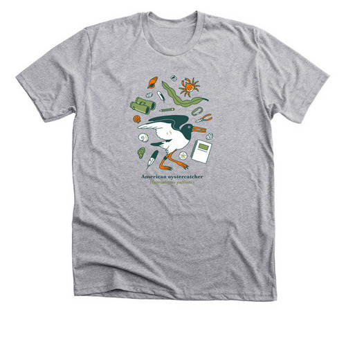 American Oystercatcher, a Athletic Heather Premium Unisex Tee