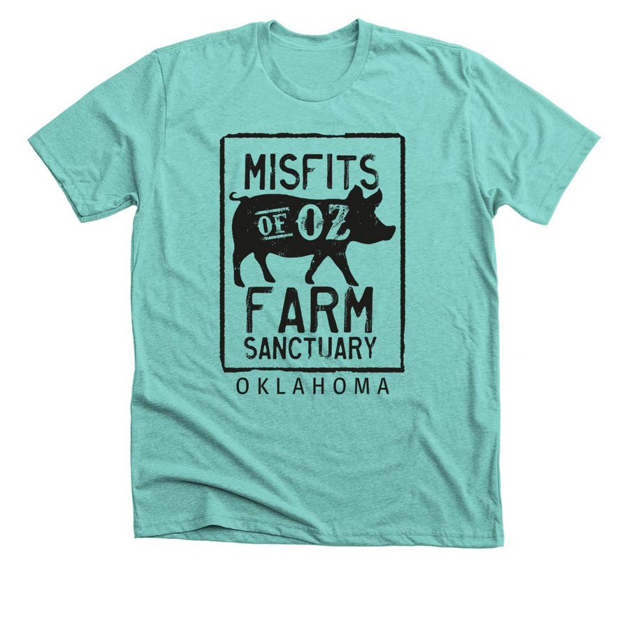 The OG logo&nbsp;, a Heather Sea Green Premium Unisex Tee
