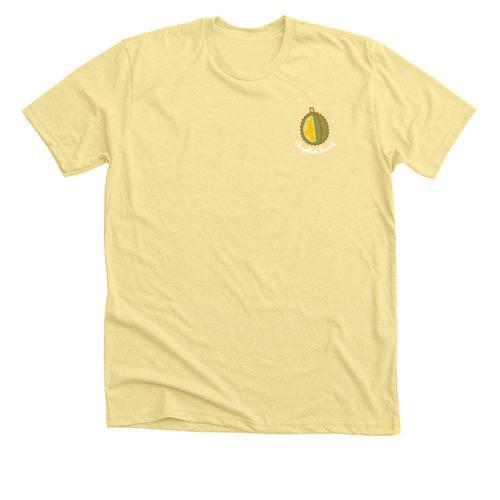 Durian - Chopstick Travel, a Heather Yellow Gold Premium Unisex Tee