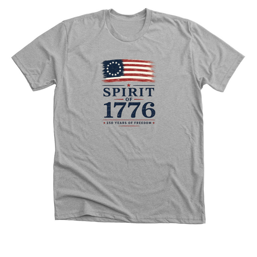 JAA Online Spirit of 1776, a Athletic Heather Premium Unisex Tee