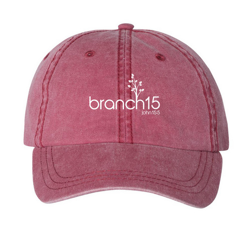 Red, White and Free!, a Cardinal Printed Pigment Dye Baseball Cap