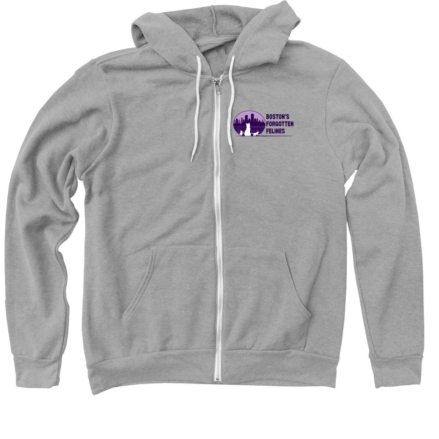 BFF Double Logo Zip-Up, a Athletic Heather Zip Up Hoodie