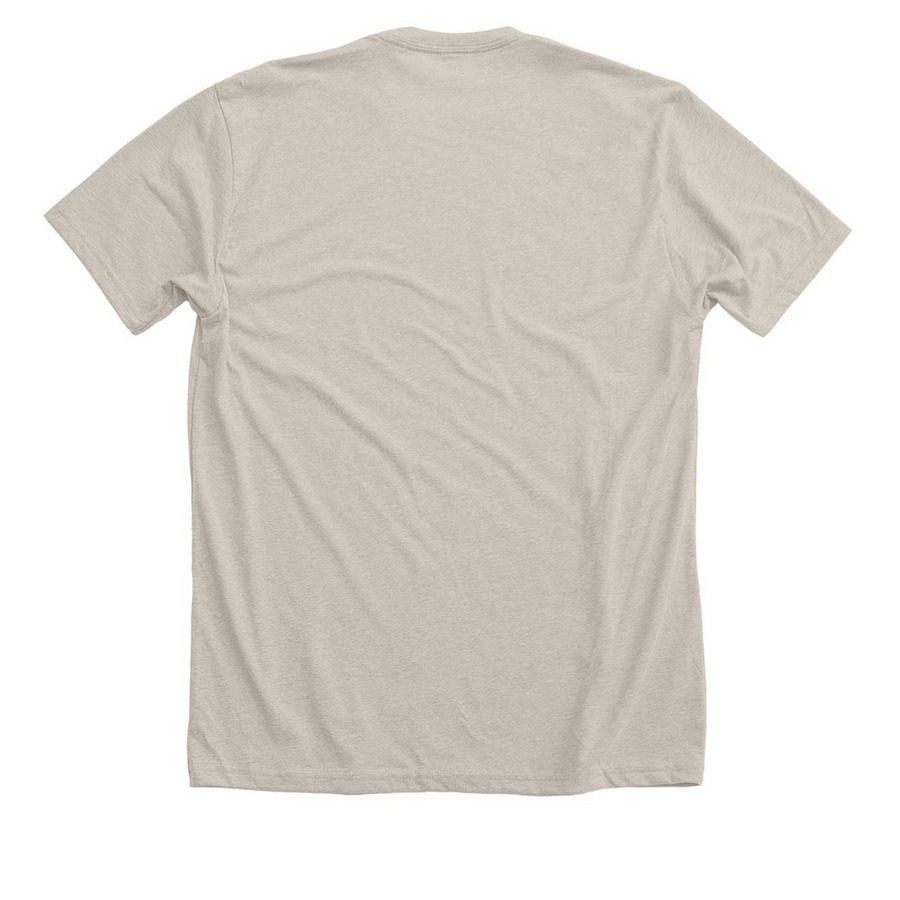 Libertas Phoenix Est. MMXIV, a Heather Dust Premium Unisex Tee (back-view)