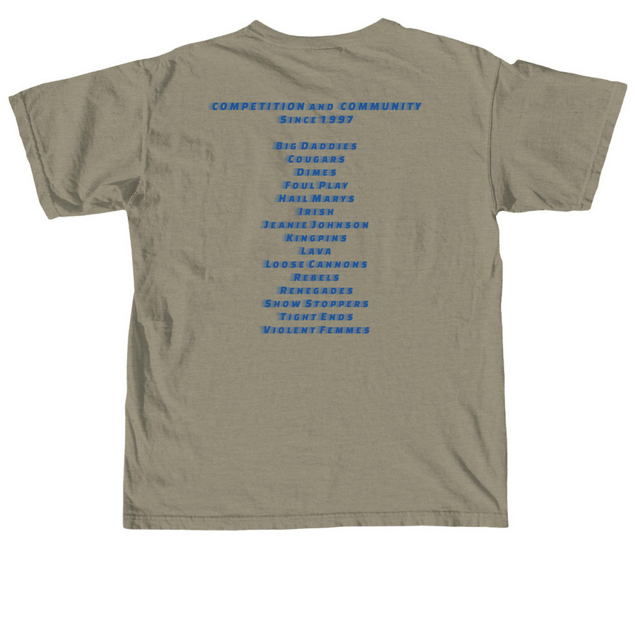 BW+FFL 2025 Fundraiser, a Sandstone Comfort Colors Unisex Tee (back-view)