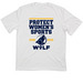 WOLF Sports - Protect Women's Sports, a White Classic Performance Tee