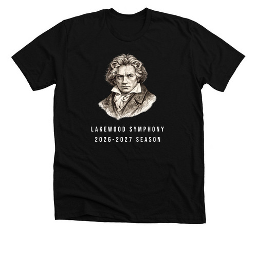 LSO Beethoven T-Shirt, a Solid Black Blend Premium Unisex Tee