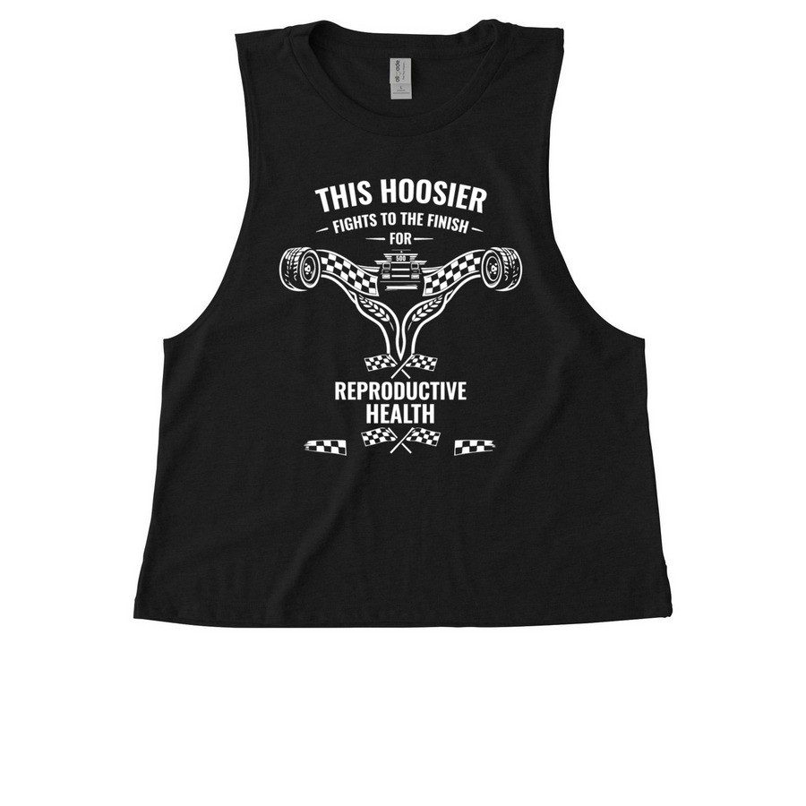 This Design Will Rev Your Engine, a Deep Black Allmade Eco Triblend Women?s Muscle Tank