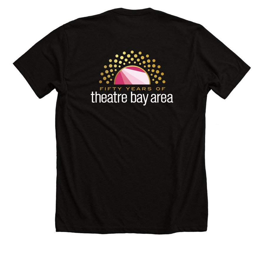 TBA 50 Apparel, a Solid Black Blend Premium Unisex Tee (back-view)