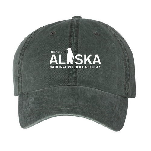 Polar Bear Hats, a Forest Printed Pigment Dye Baseball Cap