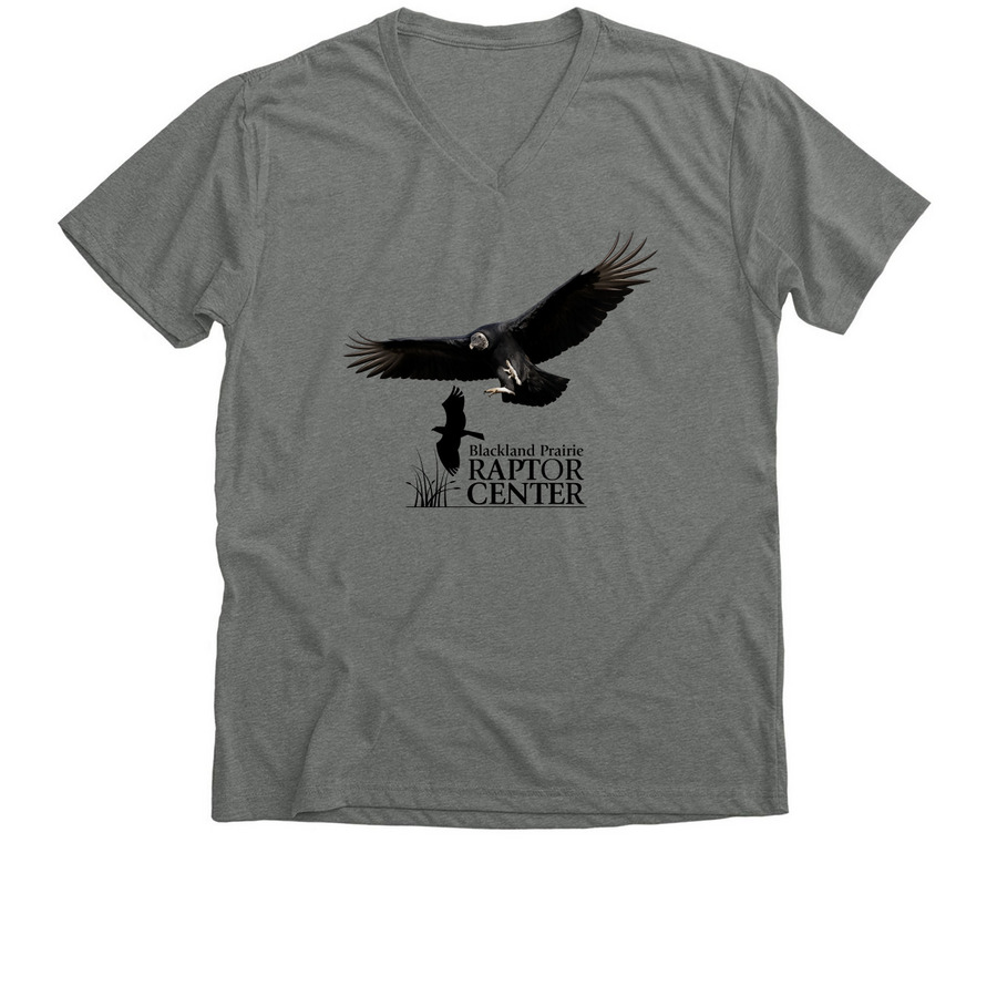 Petunia Flying, a Deep Heather Premium V-Neck Tee