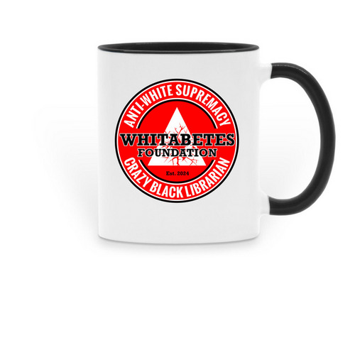 White Tears Mug, a Black Two-Tone Ceramic Mug