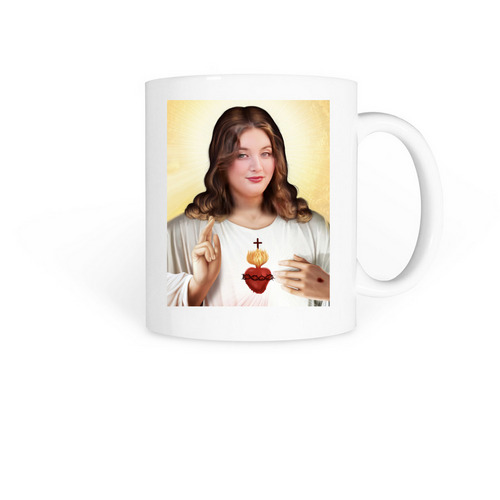 Delaney Jesus mug, a White Coffee Mug