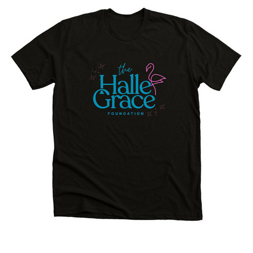 HGF Colored Logo T-Shirt, a Black Heather Premium Unisex Tee