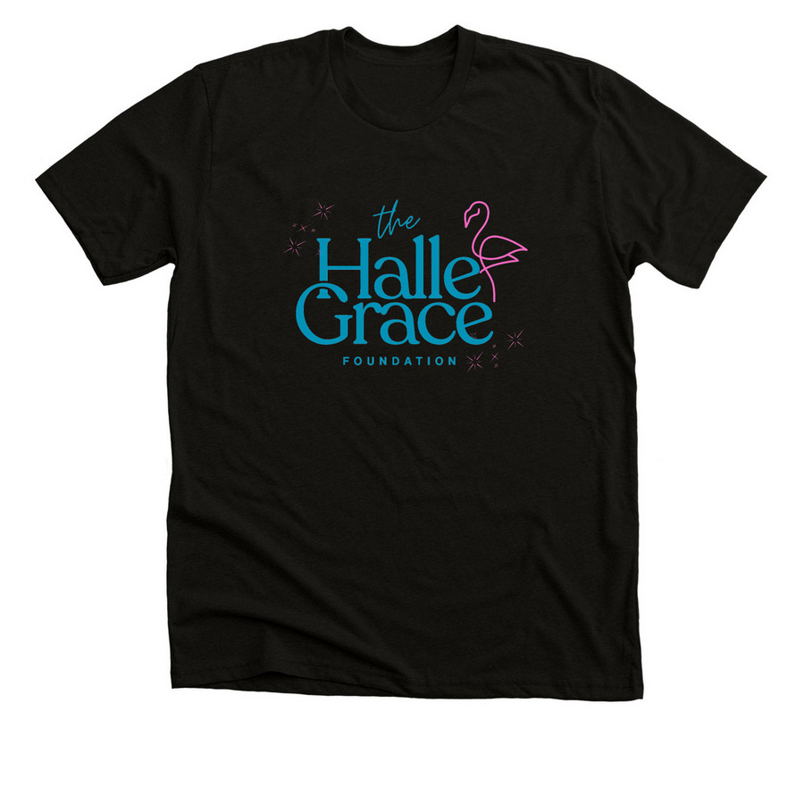 HGF Colored Logo T-Shirt, a Black Heather Premium Unisex Tee