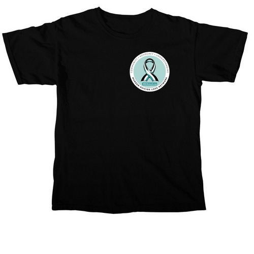 Supporting Survivors - New 2026 Design!, a Black Comfort Colors Unisex Tee