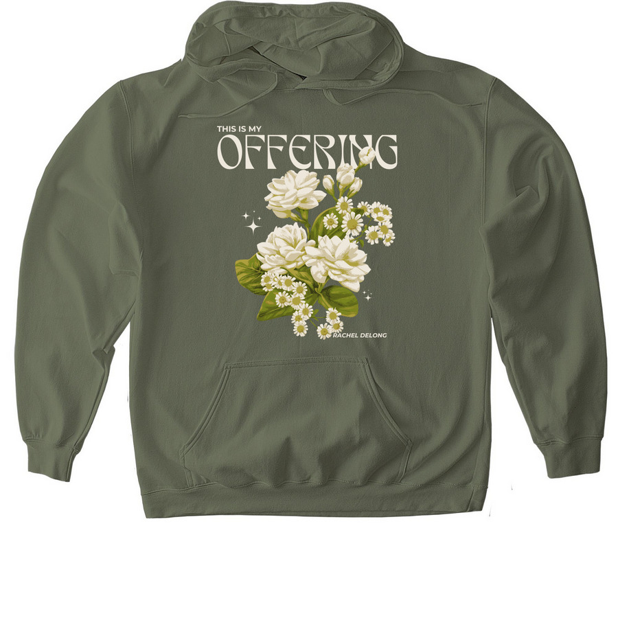 Offering, a Military Green Gildan Softstyle Pullover Hoodie