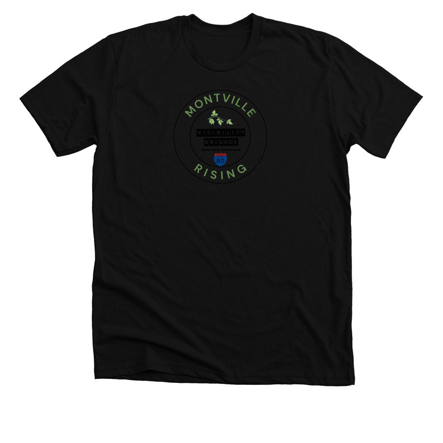 "BE BRAVE WITH US" Apparel, a Solid Black Blend Premium Unisex Tee