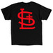 STL religious Tshirt, a Black Classic Unisex Tee (back-view)