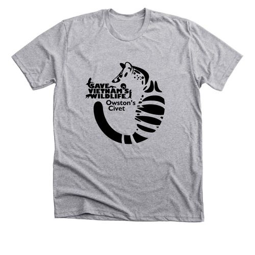 Save the Owston's Civet, a Athletic Heather Premium Unisex Tee