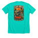 Gulf Coast Traffic Club, a Heather Sea Green Premium Unisex Tee (back-view)