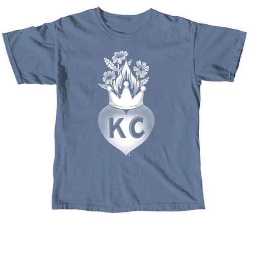 KC Love, a Blue Jean Comfort Colors Unisex Tee