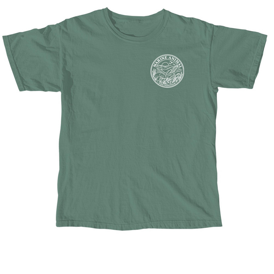 OCEAN ADVOCATE COLLECTIVE: Manatees, a Light Green Comfort Colors Unisex Tee