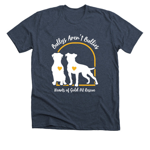 Bullys Aren?t Bullies, a Heather Midnight Navy Premium Unisex Tee