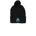 Big Rock Beanie, a Black Printed Pom-Pom Beanie