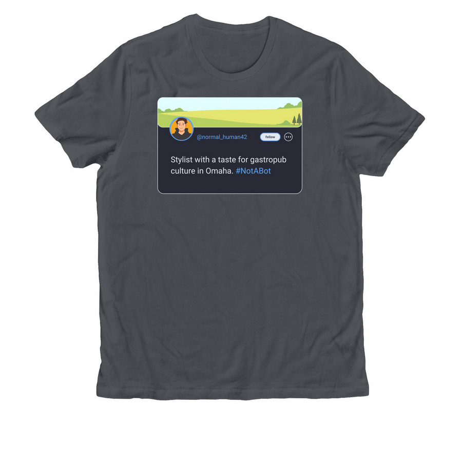 Gastropub Lover Tee-Bot, a Terrain Grey Allmade Organic Cotton Unisex Tee