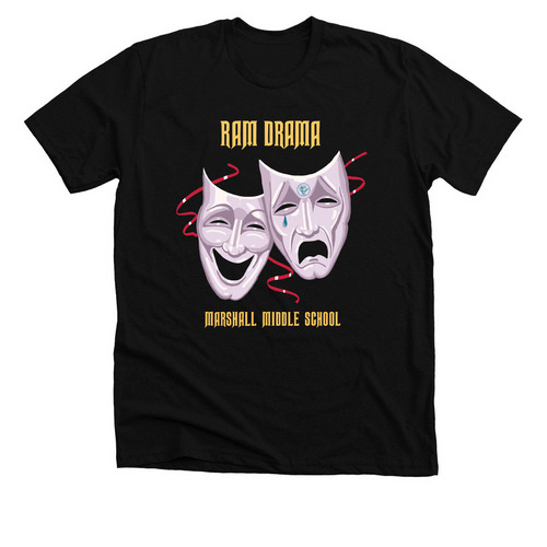 Drama Cr?e, a Solid Black Blend Premium Unisex Tee
