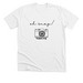 Shirts, a Solid White Blend Premium Unisex Tee