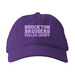 Varsity Lettering Lilac Ink Hats, a Beetroot Printed Eco Baseball Cap