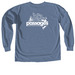 Girls Rock Design!, a Blue Jean Comfort Colors Long Sleeve Tee (back-view)