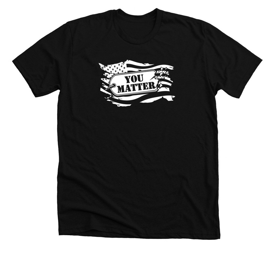 Mission Roll Call (You Matter), a Solid Black Blend Premium Unisex Tee