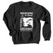 Classic White Logo, a Black Crewneck Sweatshirt