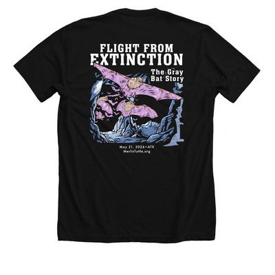 Flight From Extinction: The Gray Bat Story, a Solid Black Blend Premium Unisex Tee
