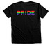 P.R.I.D.E, a Black Heather Premium Unisex Tee (back-view)