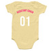 Lil Unicorns, a Banana Infant Onesie (back-view)
