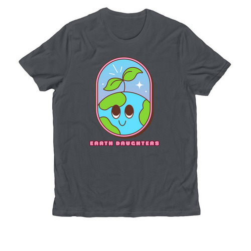 Tiny Planet, Big Love, a Terrain Grey Allmade Organic Cotton Unisex Tee