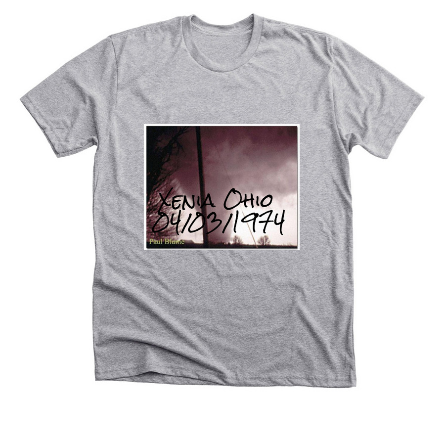 1974 Xenia Ohio tornado, a Athletic Heather Premium Unisex Tee