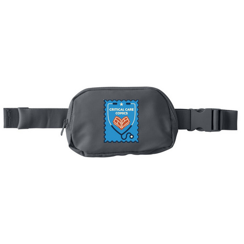 Critical Care Comics Hip Bag, a Storm Grey Matte Hip Pack