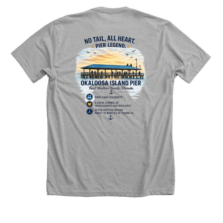No Tail Tony, a Athletic Heather Premium Unisex Tee (back-view)