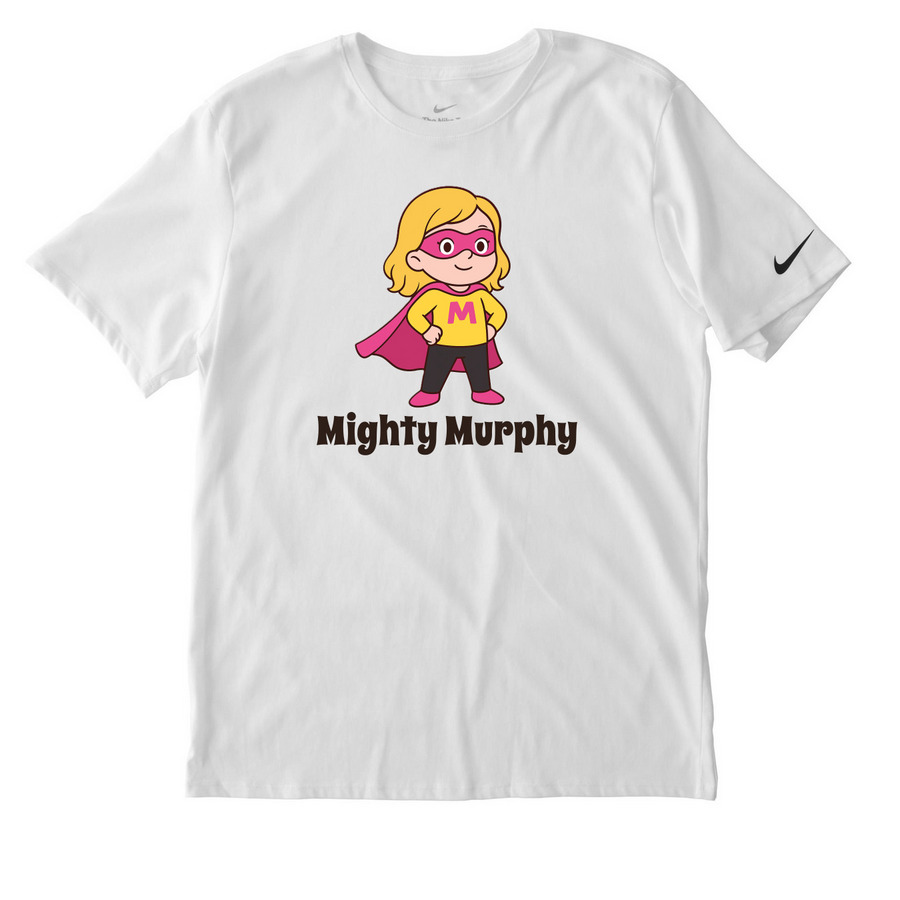 Mighty Murphy | Activewear, a White Nike Dri-FIT Jersey Blend Performance Tee