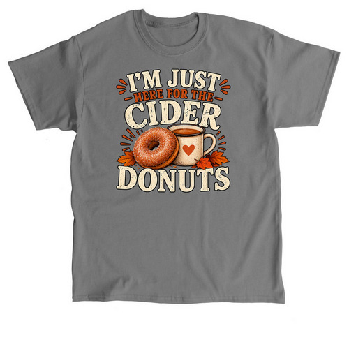 I?m Just Here For The Donuts, a Charcoal Classic Unisex Tee