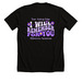 2026 Alzheimer's Walk Shirt, a Solid Black Blend Premium Unisex Tee (back-view)