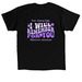 2026 Alzheimer's Walk Shirt, a Black Classic Unisex Tee (back-view)