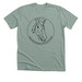 Support KHEE in Style - Stormy Version, a Heather Sage Premium Unisex Tee